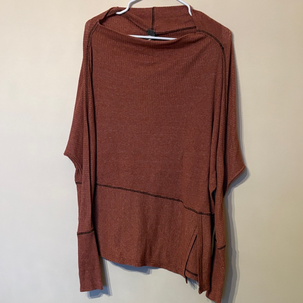 We The Free Rust Sweater with Cowl Neck